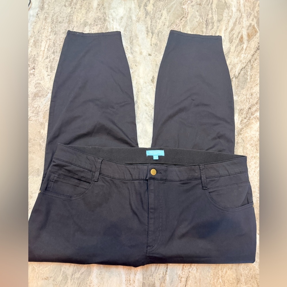 Draper James RSVP Black Skinny Jeans Size 22W Stretch Cotton Blend Casual